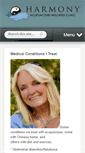 Mobile Screenshot of harmonyacupuncturewellness.com