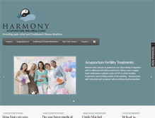 Tablet Screenshot of harmonyacupuncturewellness.com
